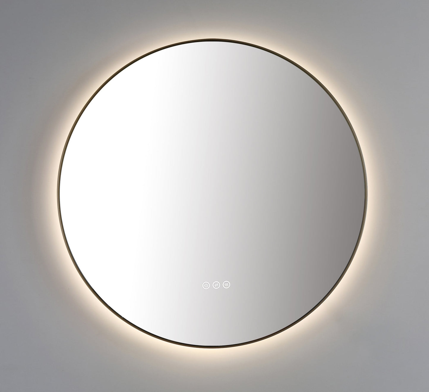 Mirror Shell 36-inch Dark Gold (with LED Lighting)