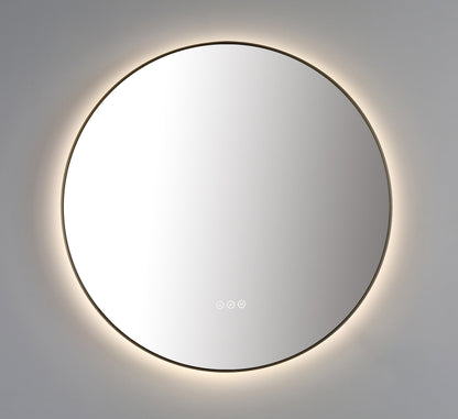 Mirror Shell 36-inch Dark Gold (with LED Lighting)
