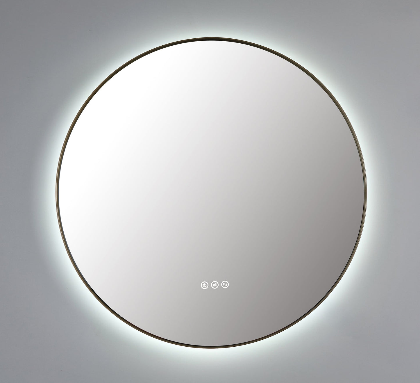Mirror Shell 36-inch Dark Gold (with LED Lighting)