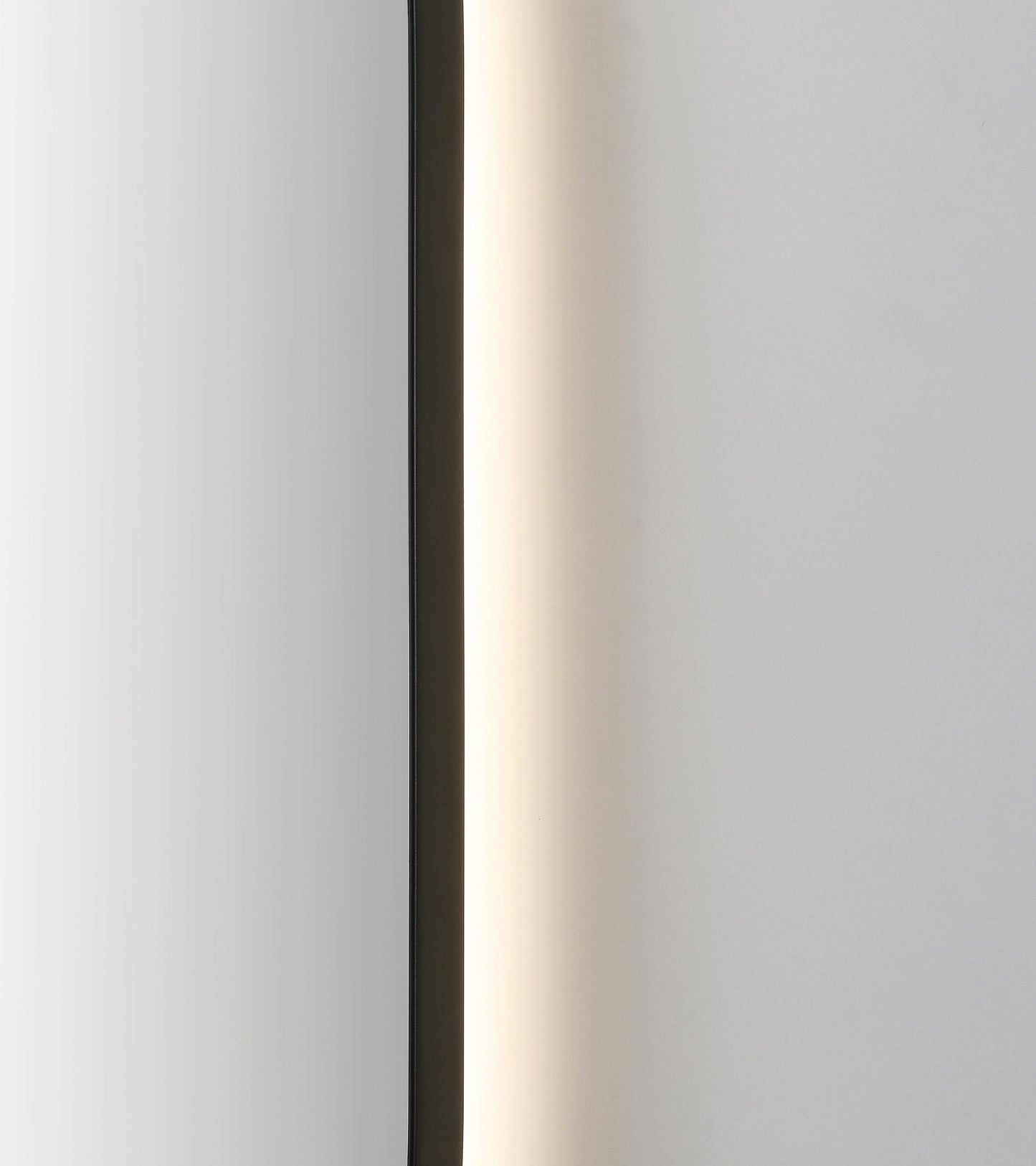 Mirror Shell 24-inch Matte Black (with LED Lighting)