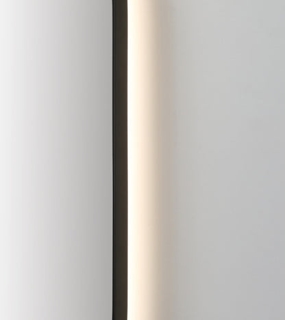 Mirror Shell 24-inch Matte Black (with LED Lighting)