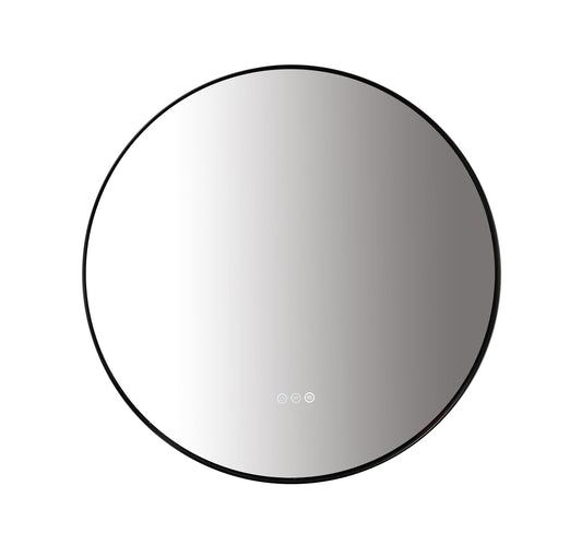 Mirror Shell 30-inch Matte Black (with LED Lighting)