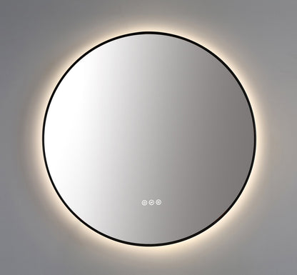 Mirror Shell 30-inch Matte Black (with LED Lighting)