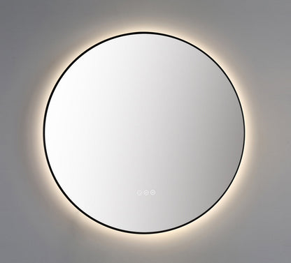 Mirror Shell 30-inch Matte Black (with LED Lighting)