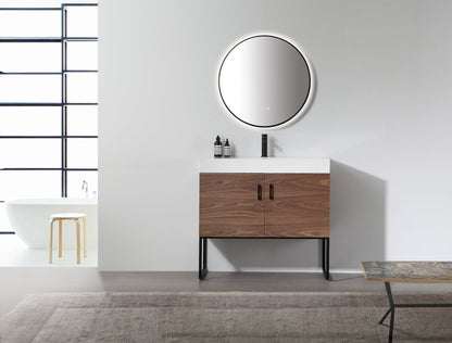 Mirror Shell 30-inch Matte Black (with LED Lighting)