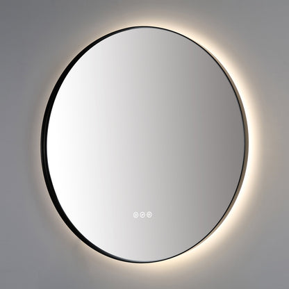 Mirror Shell 30-inch Matte Black (with LED Lighting)