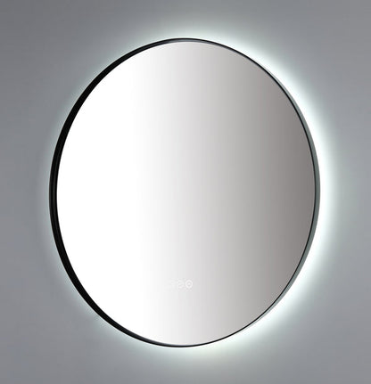 Mirror Shell 30-inch Matte Black (with LED Lighting)