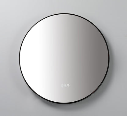 Mirror Shell 30-inch Matte Black (with LED Lighting)