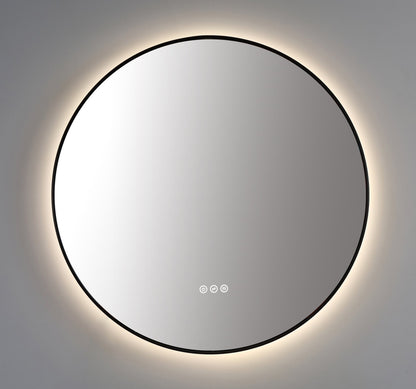 Mirror Shell 36-inch Matte Black (with LED Lighting)