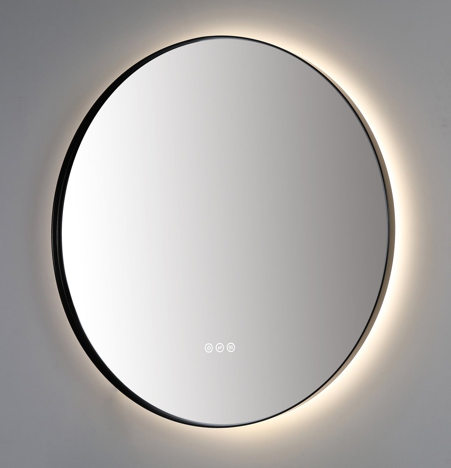 Mirror Shell 36-inch Matte Black (with LED Lighting)