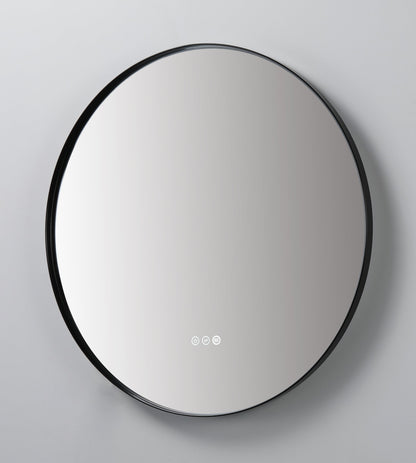 Mirror Shell 36-inch Matte Black (with LED Lighting)