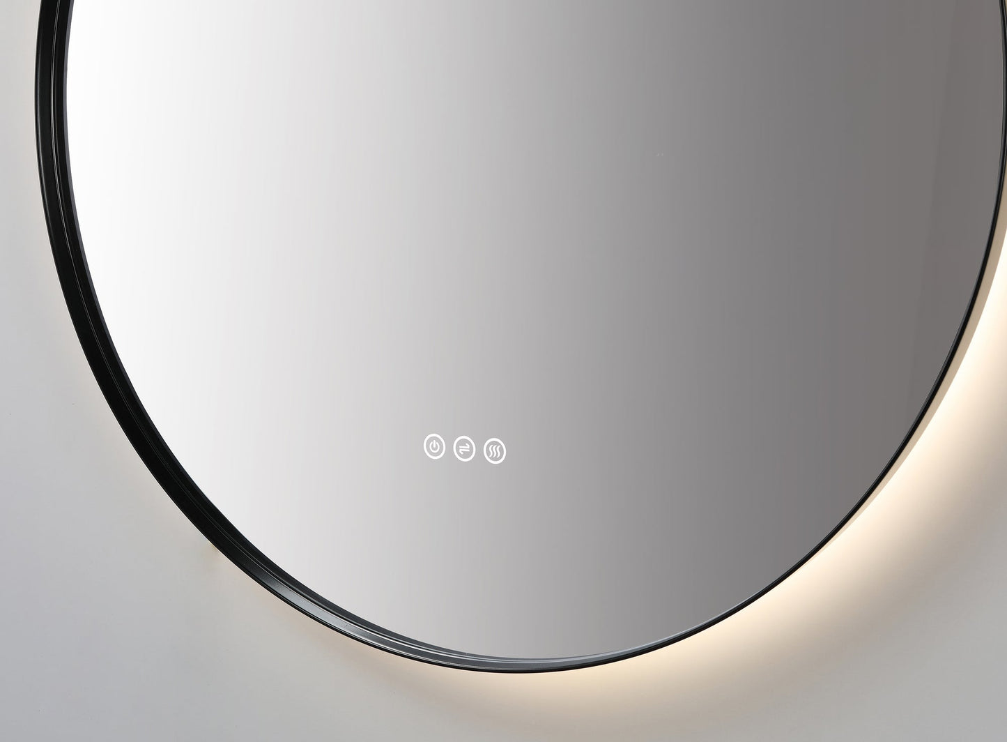 Mirror Shell 36-inch Matte Black (with LED Lighting)