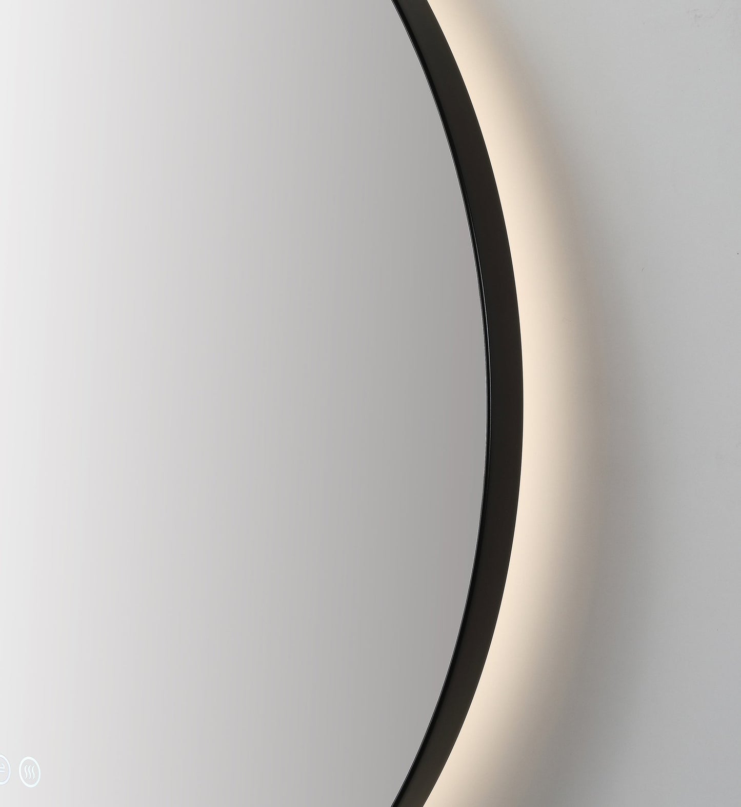 Mirror Shell 36-inch Matte Black (with LED Lighting)