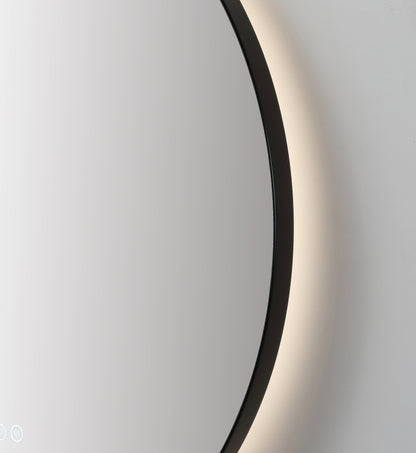 Mirror Shell 36-inch Matte Black (with LED Lighting)