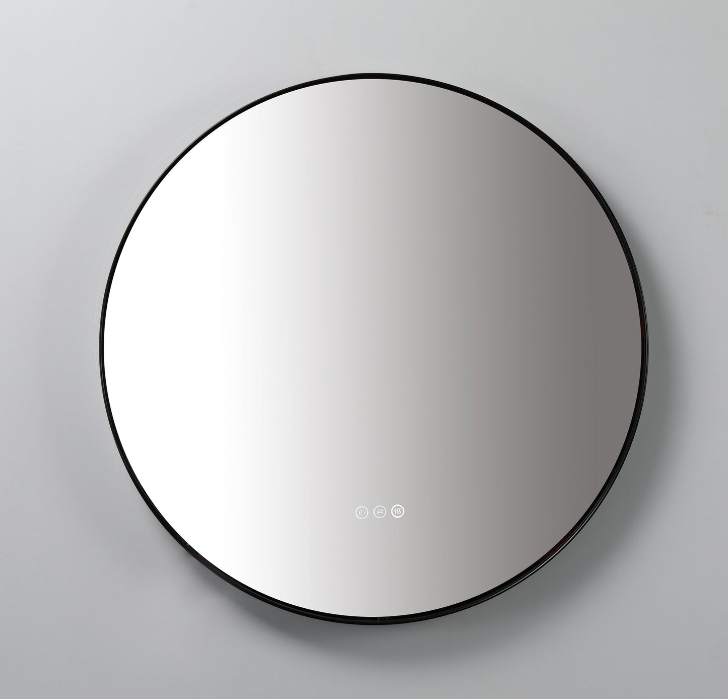 Mirror Shell 36-inch Matte Black (with LED Lighting)