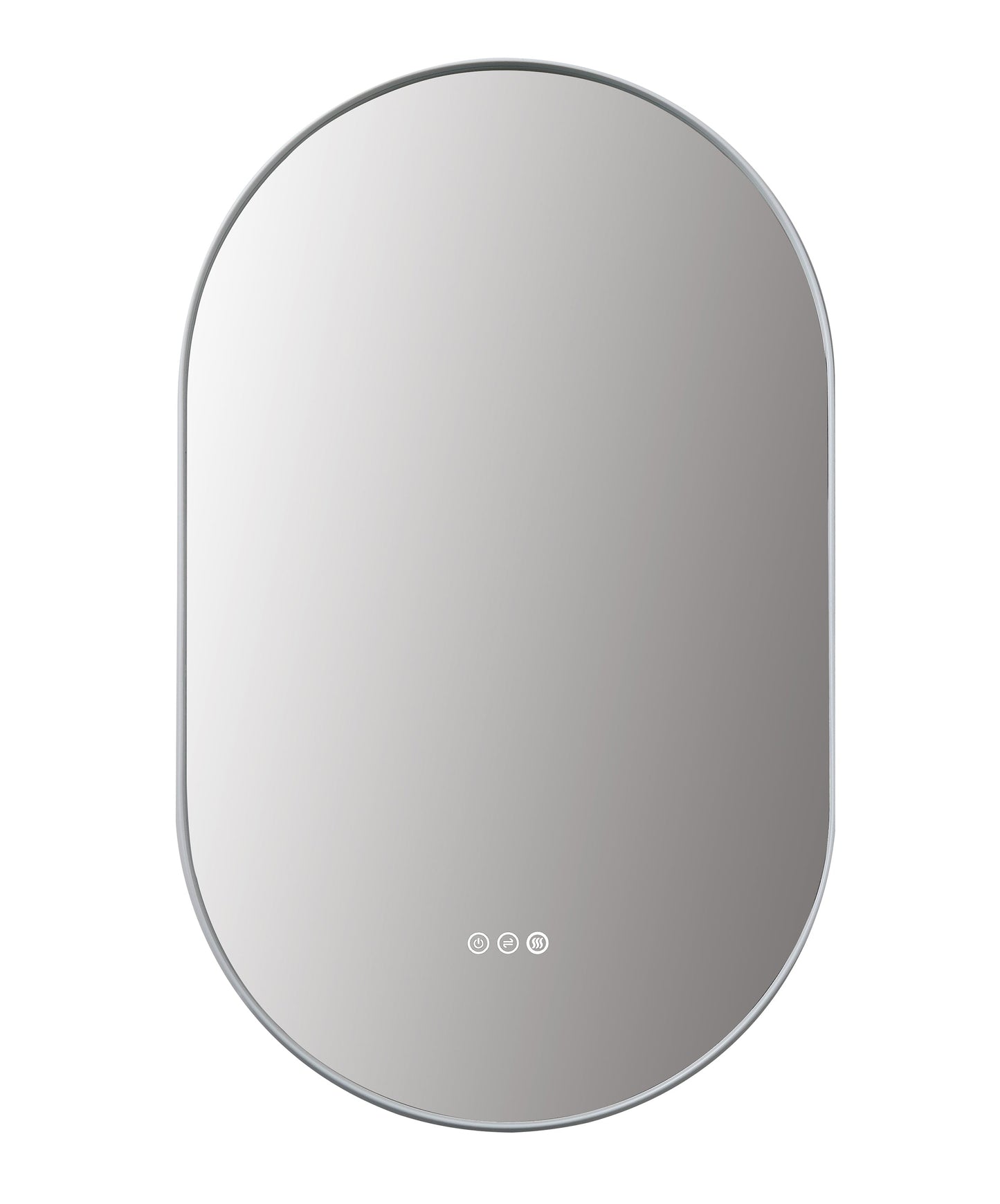 Mirror Shell 24-inch Matte White (with LED Lighting)