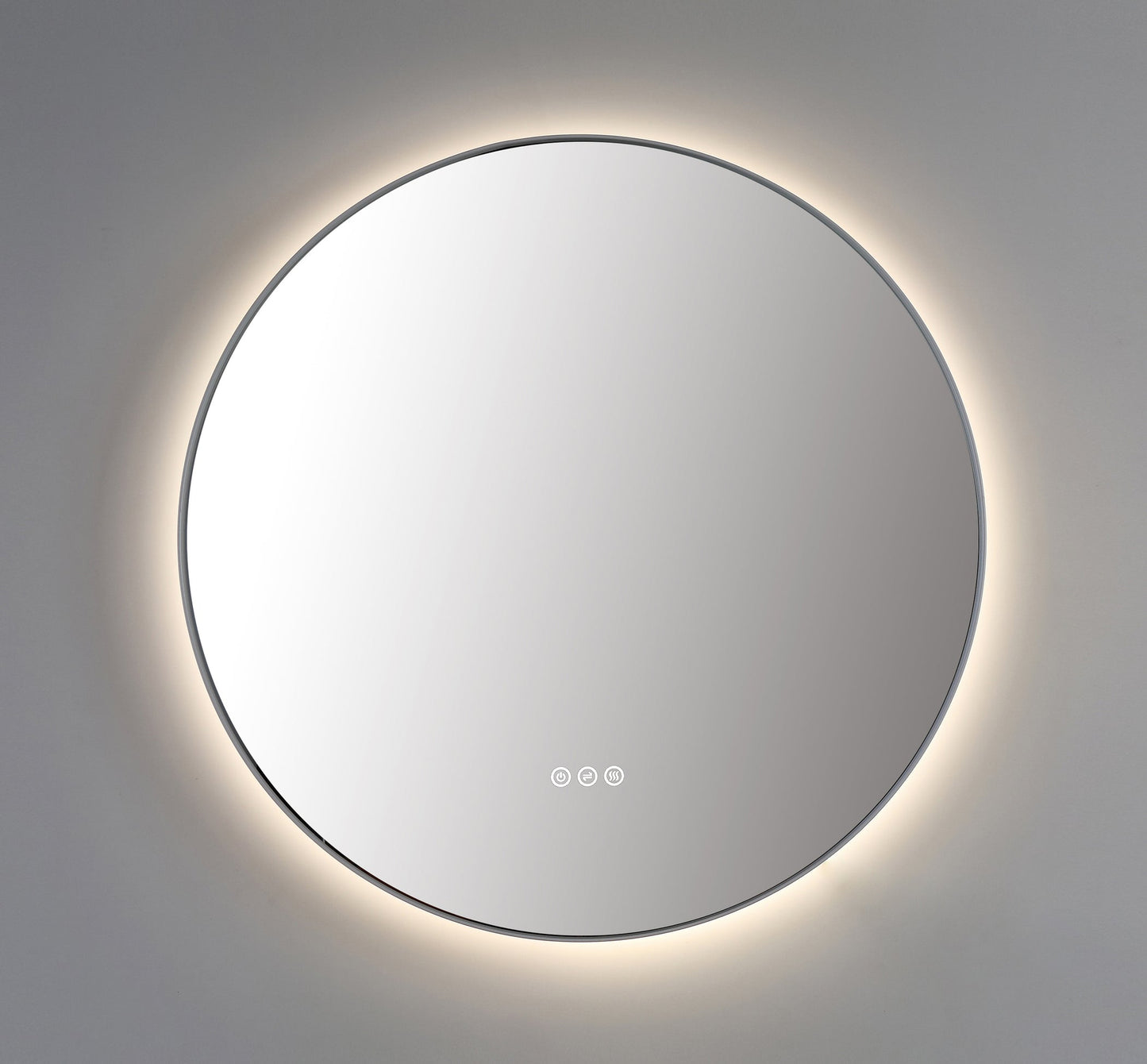 Mirror Shell 30-inch Matte White (with LED Lighting)