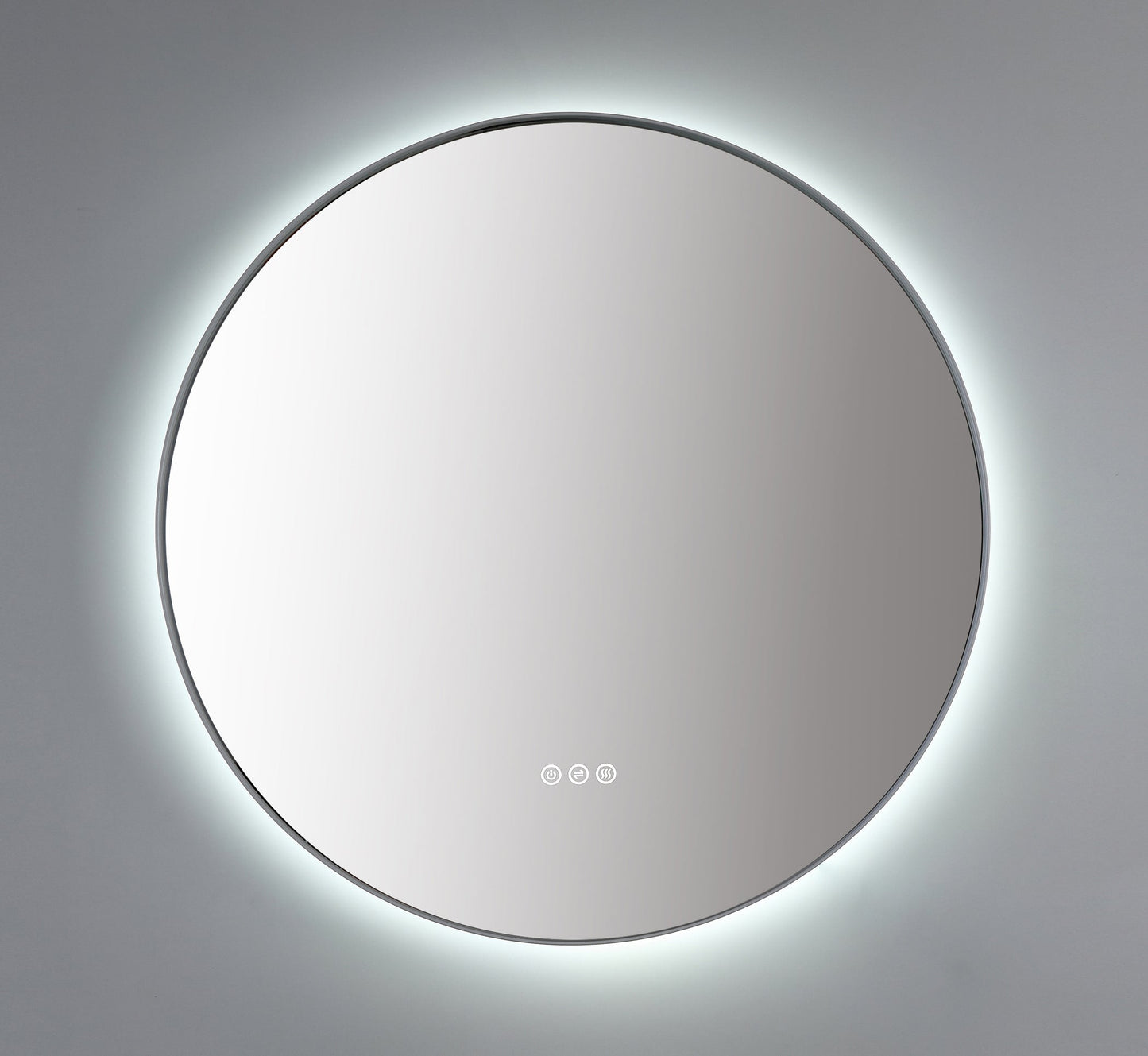 Mirror Shell 30-inch Matte White (with LED Lighting)
