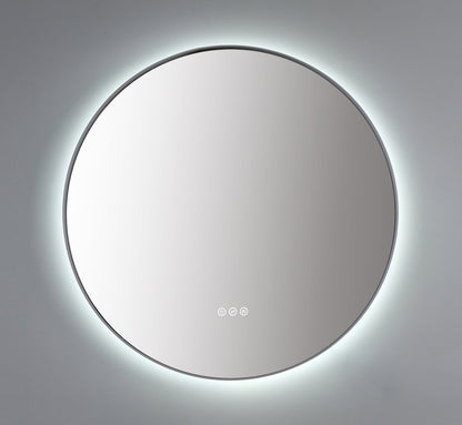 Mirror Shell 30-inch Matte White (with LED Lighting)