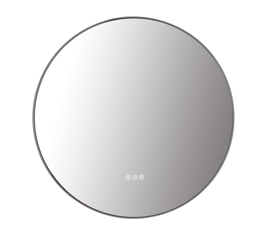 Mirror Shell 30-inch Matte White (with LED Lighting)
