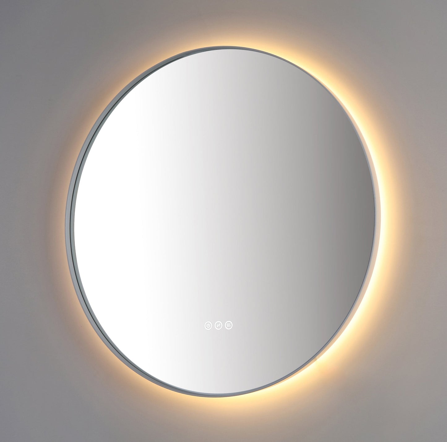 Mirror Shell 30-inch Matte White (with LED Lighting)