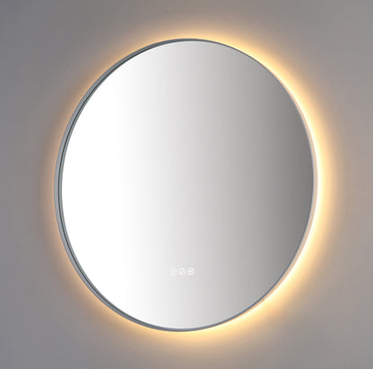 Mirror Shell 30-inch Matte White (with LED Lighting)