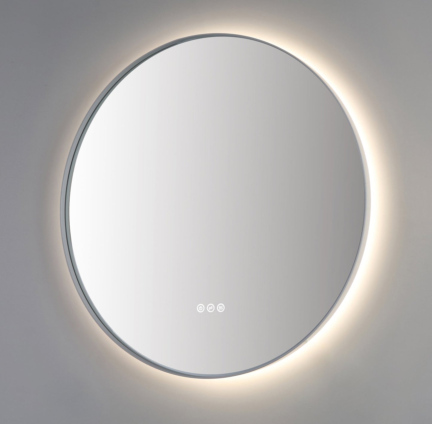 Mirror Shell 30-inch Matte White (with LED Lighting)