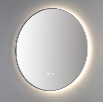 Mirror Shell 30-inch Matte White (with LED Lighting)