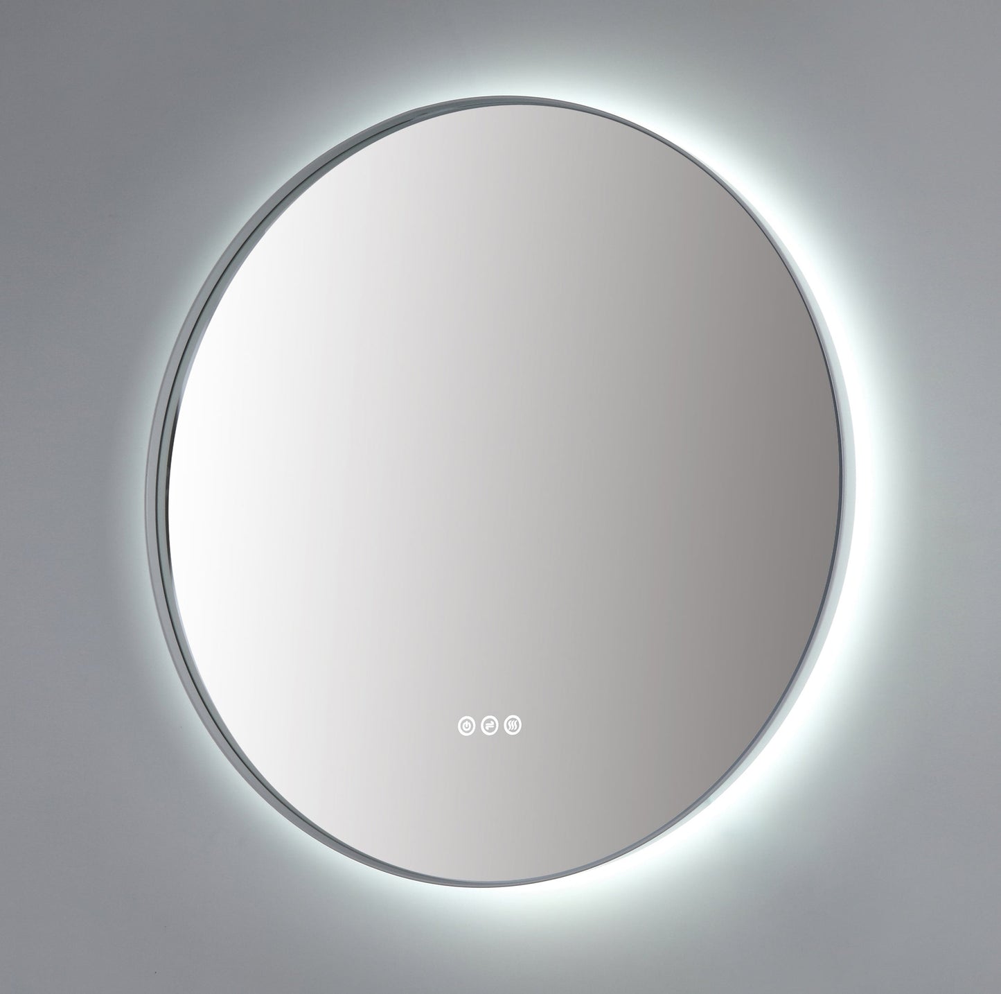 Mirror Shell 30-inch Matte White (with LED Lighting)