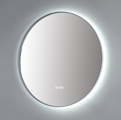 Mirror Shell 30-inch Matte White (with LED Lighting)
