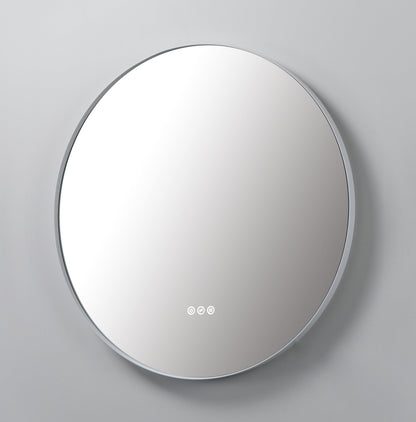 Mirror Shell 30-inch Matte White (with LED Lighting)