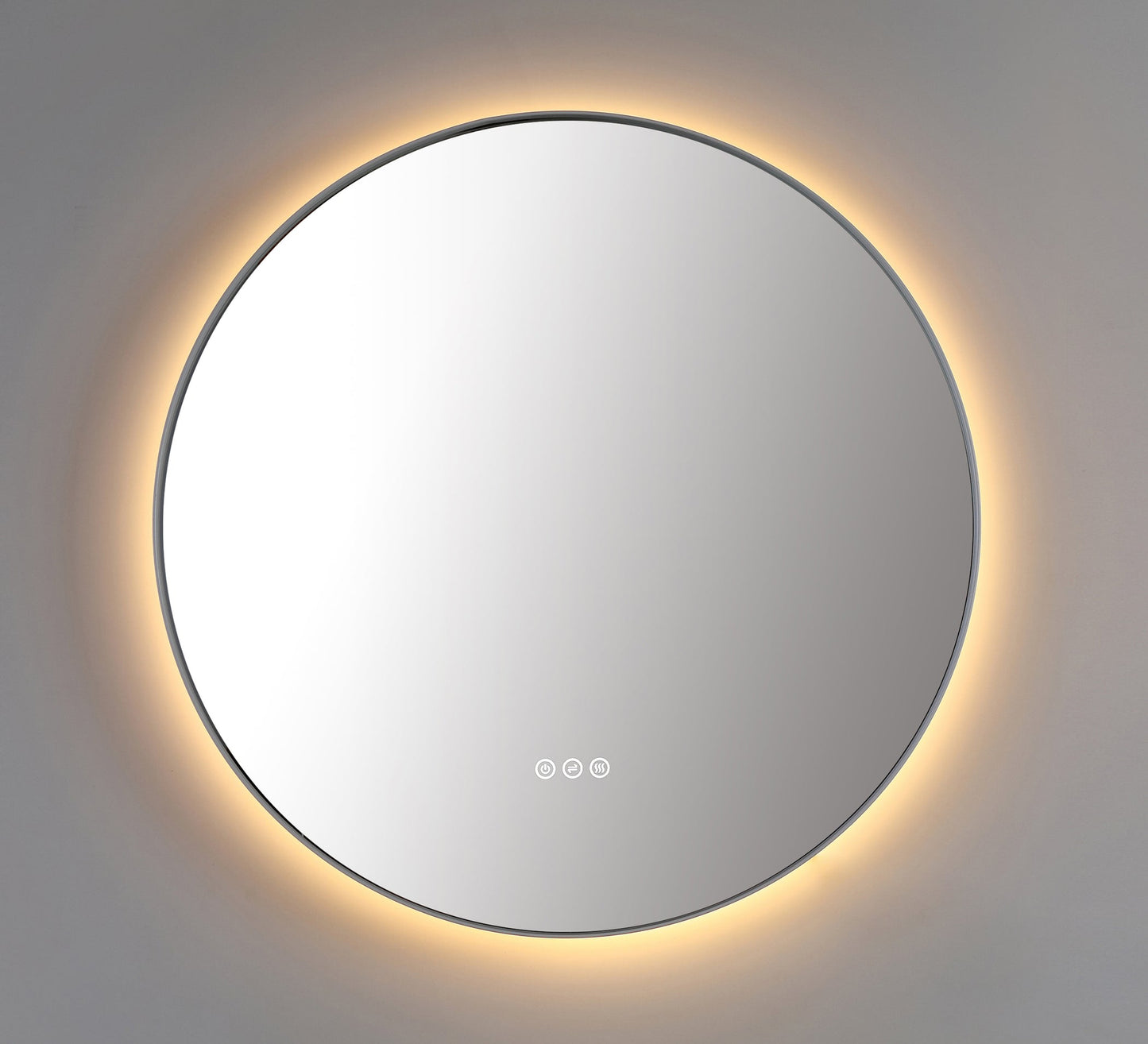 Mirror Shell 30-inch Matte White (with LED Lighting)