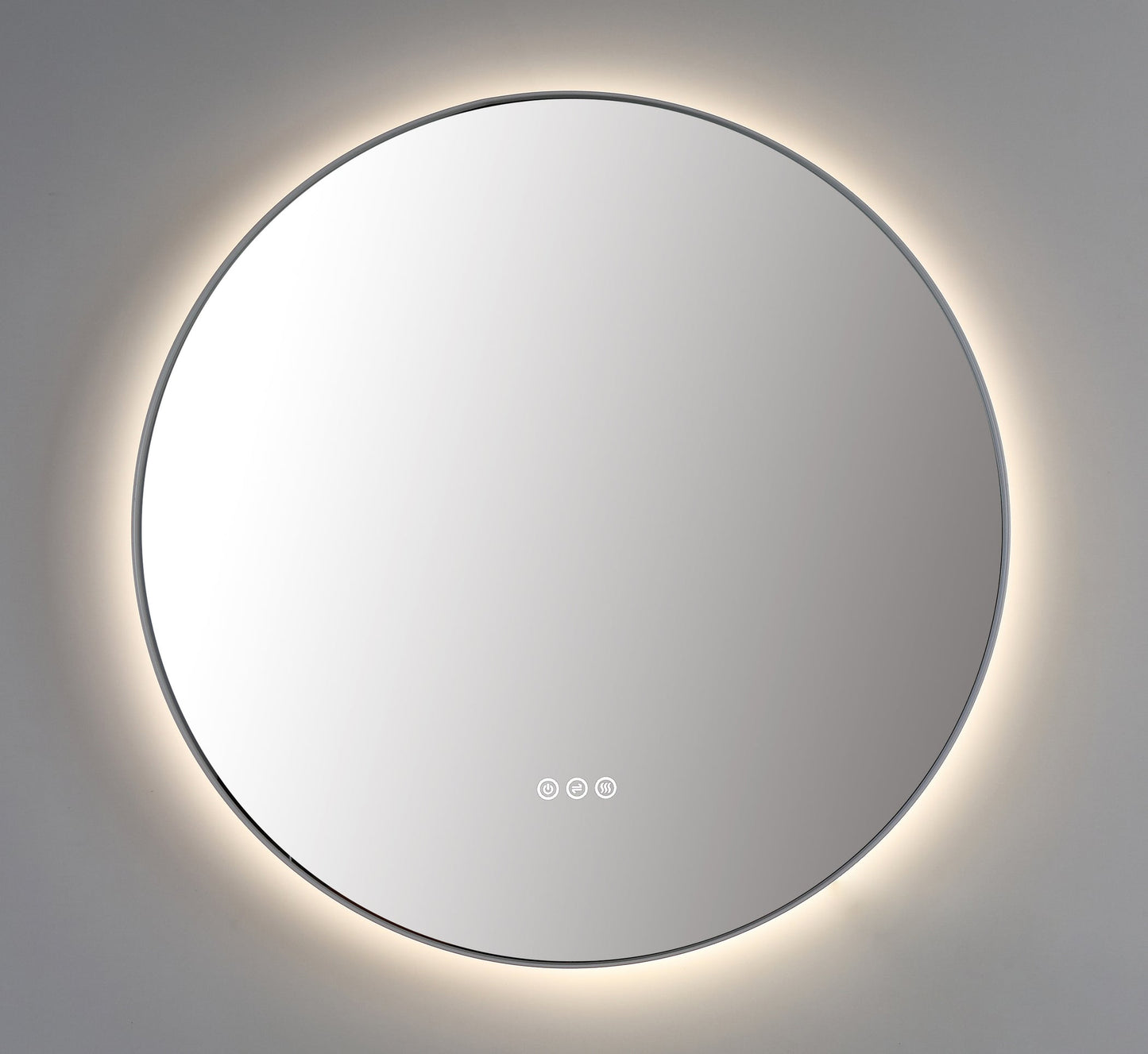 Mirror Shell 36-inch Matte White (with LED Lighting)
