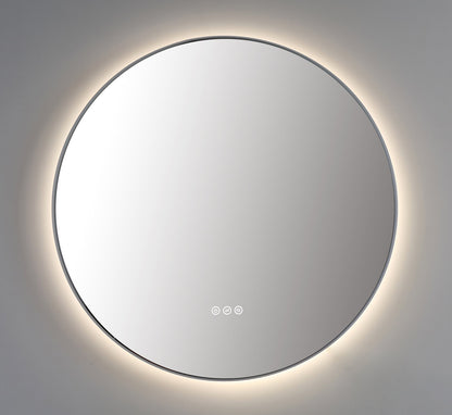 Mirror Shell 36-inch Matte White (with LED Lighting)
