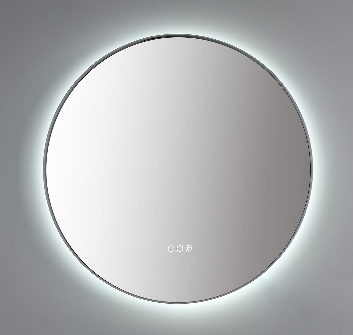 Mirror Shell 36-inch Matte White (with LED Lighting)