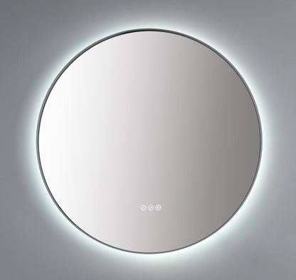 Mirror Shell 36-inch Matte White (with LED Lighting)