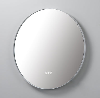 Mirror Shell 36-inch Matte White (with LED Lighting)