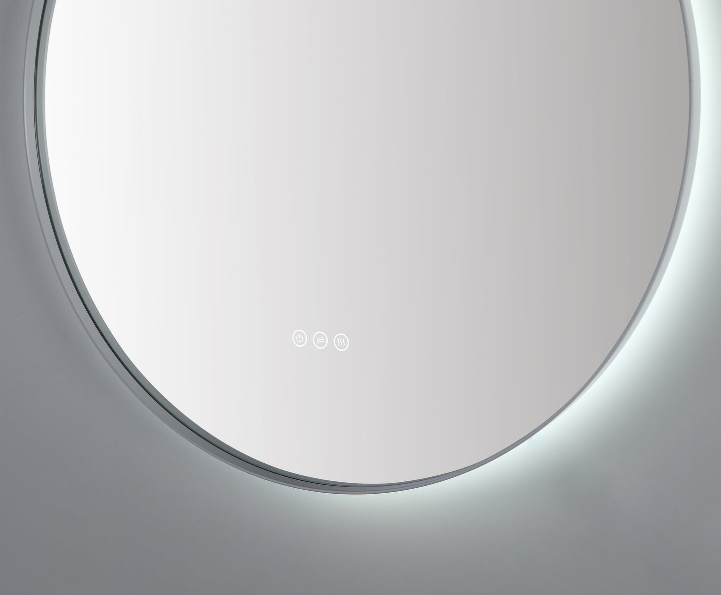 Mirror Shell 36-inch Matte White (with LED Lighting)