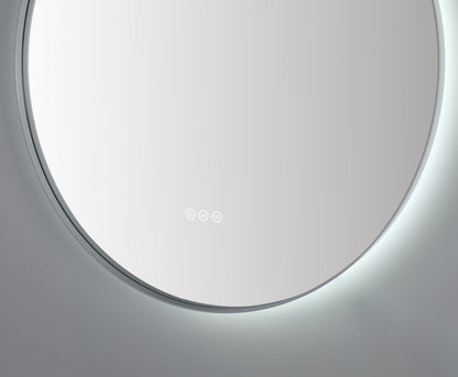 Mirror Shell 36-inch Matte White (with LED Lighting)