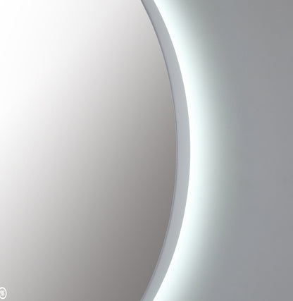 Mirror Shell 36-inch Matte White (with LED Lighting)