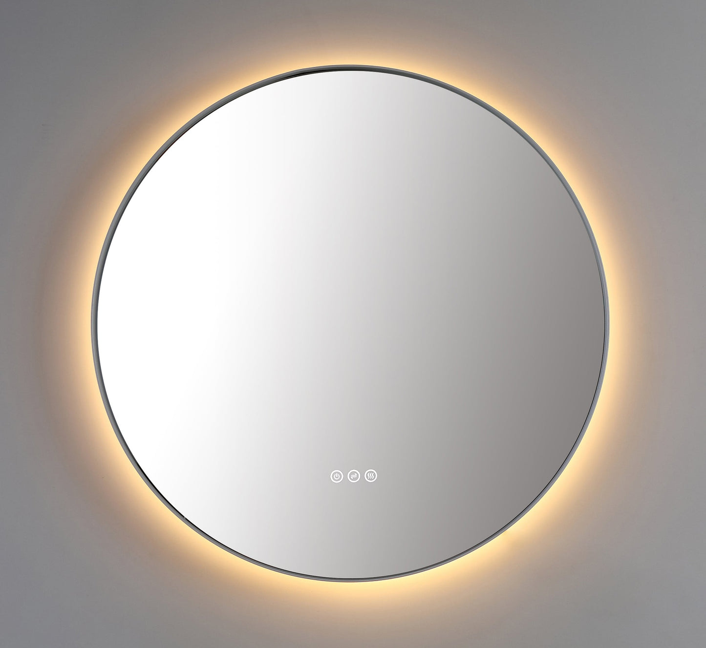 Mirror Shell 36-inch Matte White (with LED Lighting)