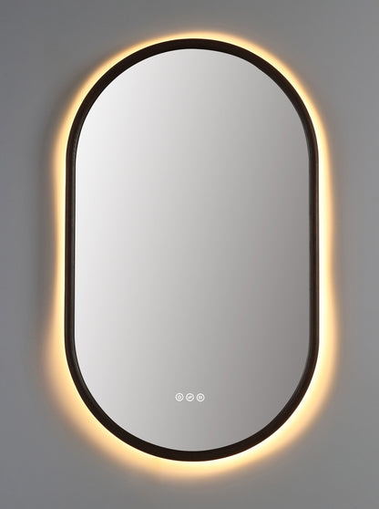 Mirror ZEN 24-inch Chestnut Oak (with LED Lighting)