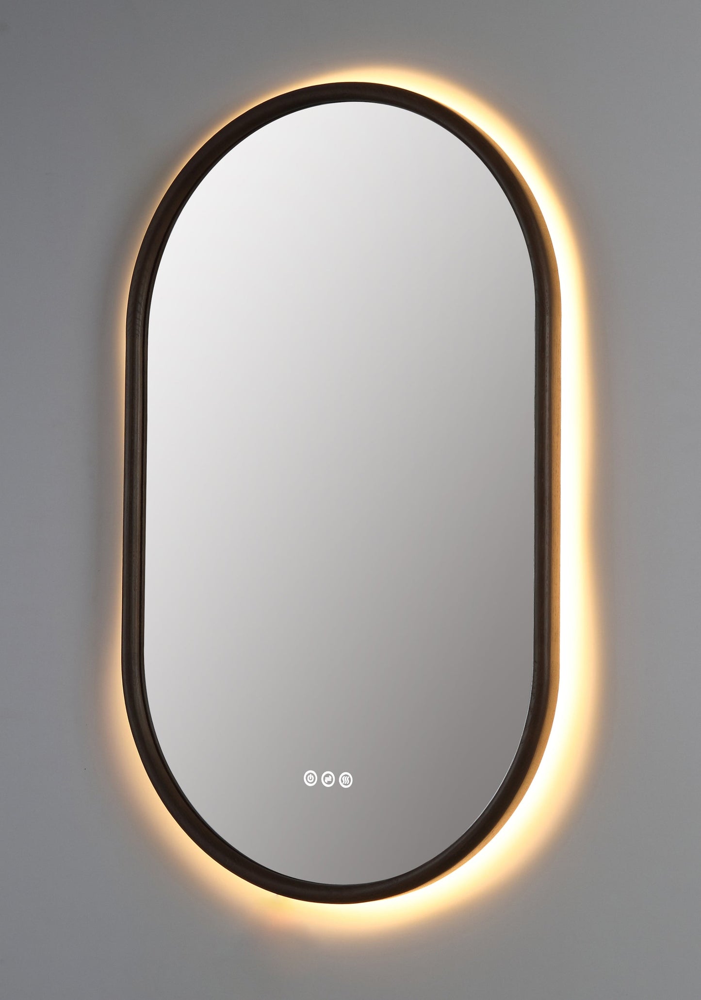 Mirror ZEN 24-inch Chestnut Oak (with LED Lighting)