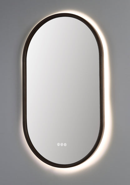 Mirror ZEN 24-inch Chestnut Oak (with LED Lighting)
