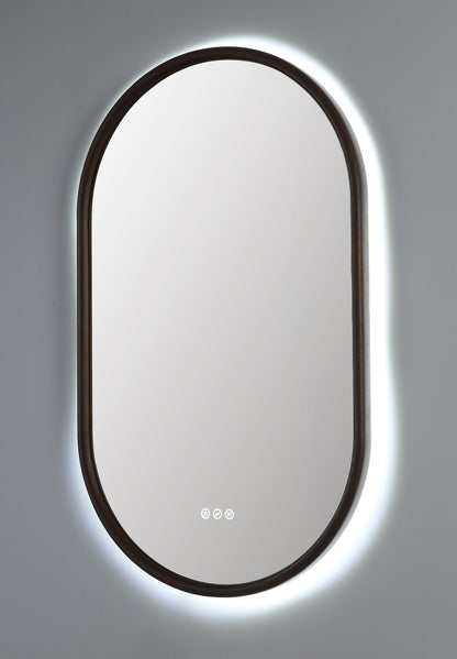 Mirror ZEN 24-inch Chestnut Oak (with LED Lighting)