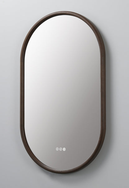 Mirror ZEN 24-inch Chestnut Oak (with LED Lighting)