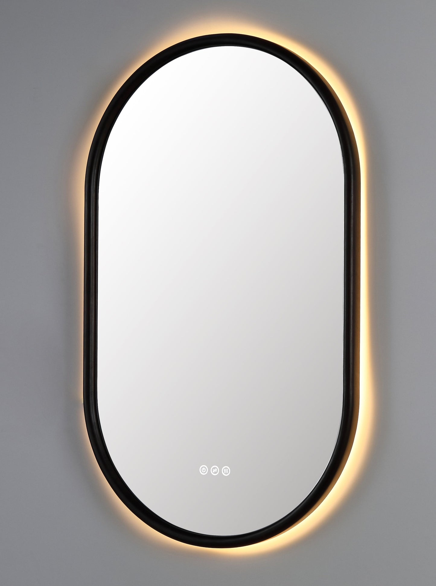 Mirror ZEN 24-inch Dark Walnut (with LED Lighting)