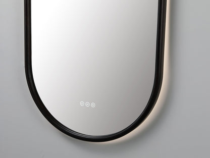 Mirror ZEN 24-inch Dark Walnut (with LED Lighting)