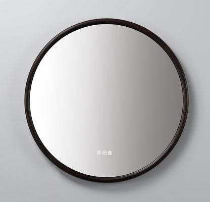 Mirror ZEN 36-inch Dark Walnut (with LED Lighting)