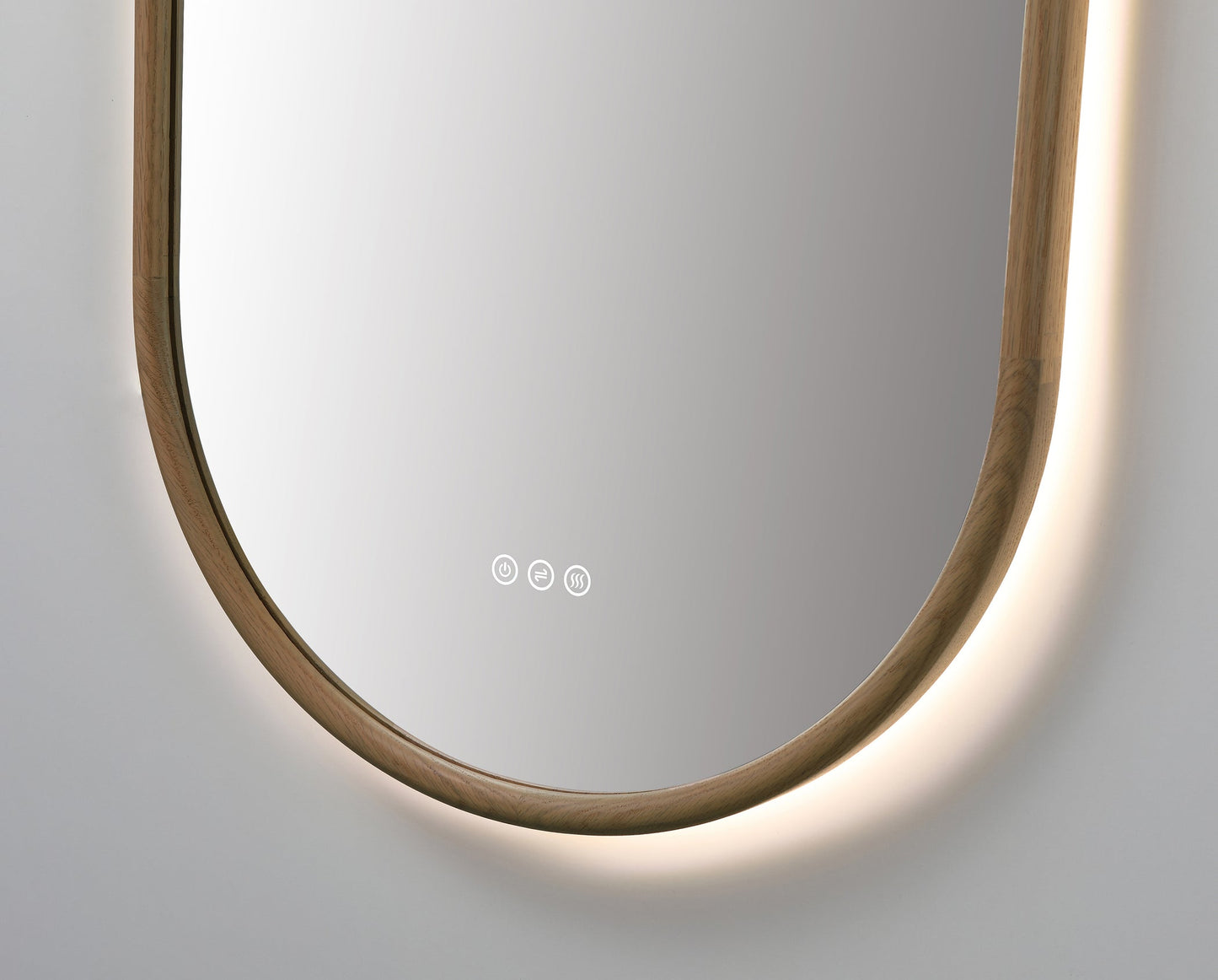 Mirror ZEN 24-inch Pecan Oak (with LED Lighting)